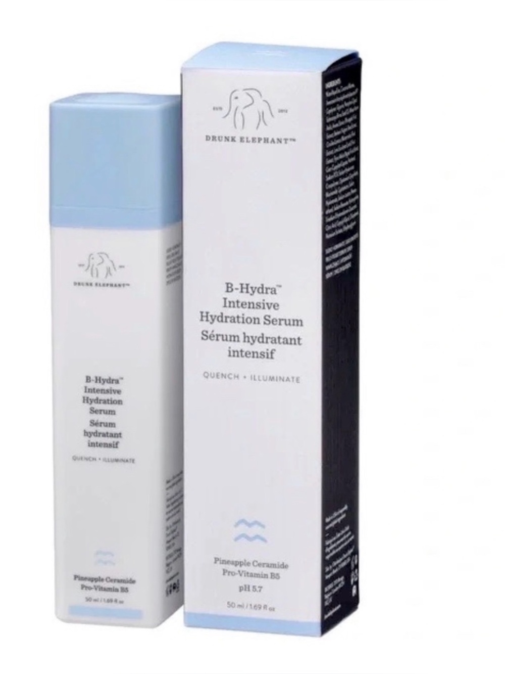 Drunk Elephant B-Hydra Intensive
Hydration Serum 50ml NEW UNUSED BOXED